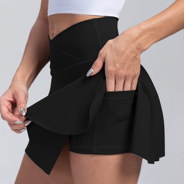 Sports skirts, yoga shorts, tennis skirts, fitness clothes, outdoor high waisted yoga clothes for women - Image 6